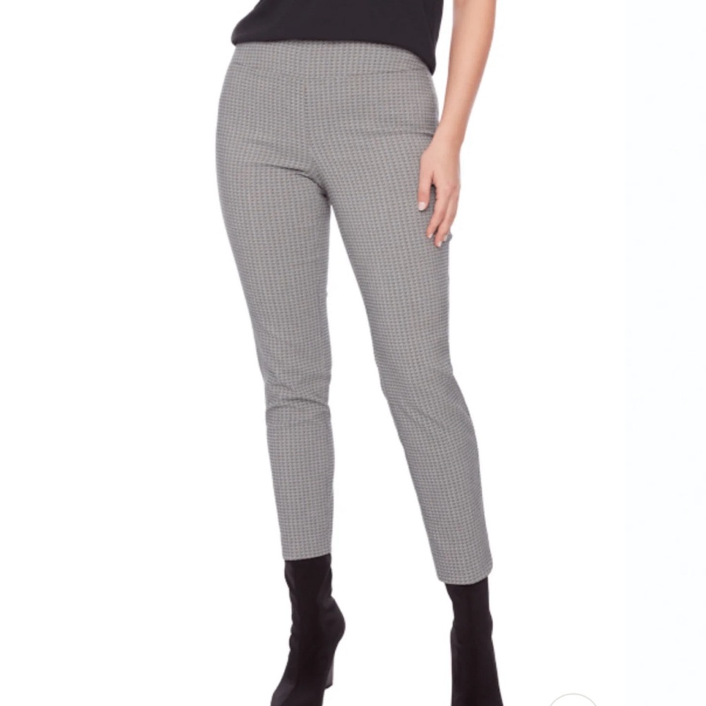 Up! Pants  Ankle-Length tummy control black/withe stripes size 12